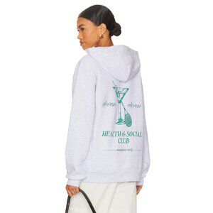 Eleven Eleven Health & Social Sweatshirt in Light Ash Gray